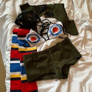 Dolls Kill Army Babe Costume